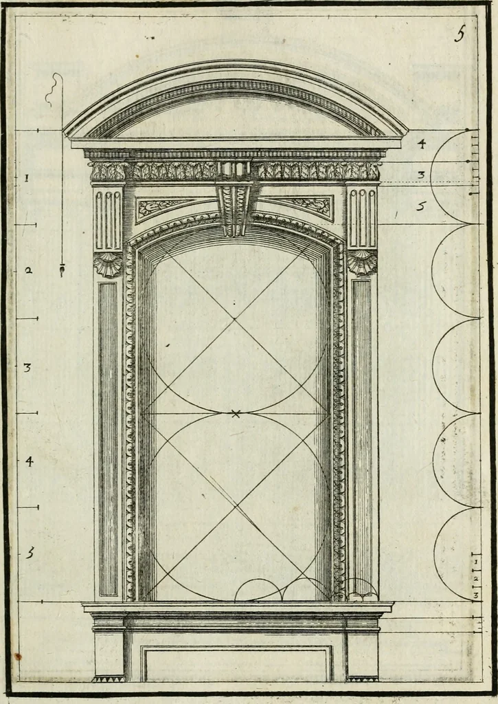 An illustration from Traicté des cinq ordres d'architecture, desquels se sont seruy les anciens, 1645, leaf 192
