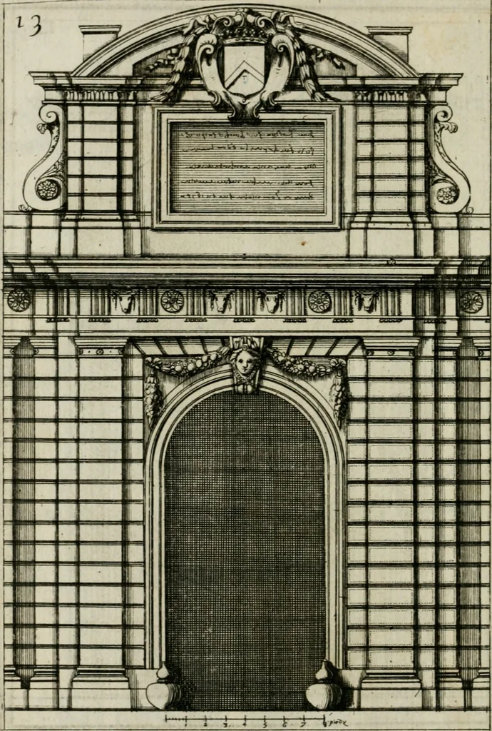 An illustration from Traicté des cinq ordres d'architecture, desquels se sont seruy les anciens, 1645, leaf 201