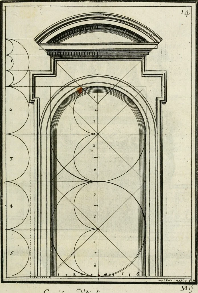 An illustration from Traicté des cinq ordres d'architecture, desquels se sont seruy les anciens, 1645, leaf 202