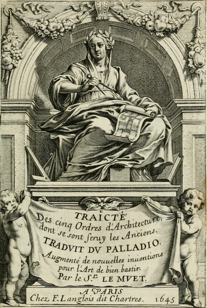 An illustration from Traicté des cinq ordres d'architecture, desquels se sont seruy les anciens, 1645, leaf 8