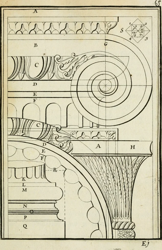An illustration from Traicté des cinq ordres d'architecture, desquels se sont seruy les anciens, 1645, leaf 80
