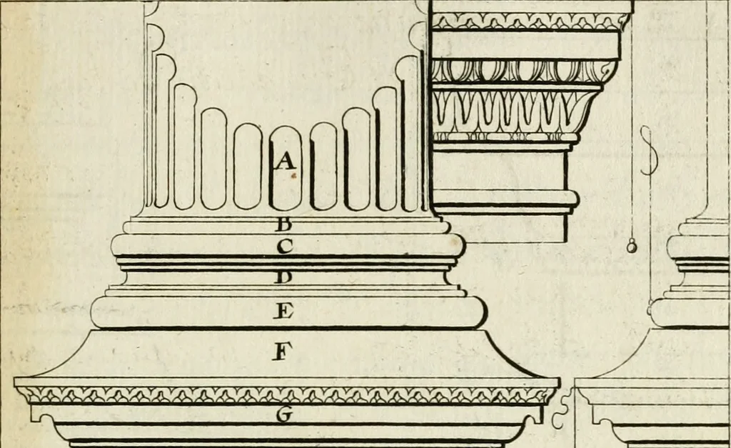 An illustration from Traicté des cinq ordres d'architecture, desquels se sont seruy les anciens, 1645, leaf 94