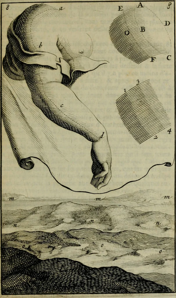 An illustration from Traicté des manieres de grauer en taille douce sur l'airin : par le moyen des eaux fortes, & des vernix durs & mols : ensemble de la façon d'en imprimer les planches & d'en construire la presse, & autres choses concernans lesdits arts, 1645, leaf 58