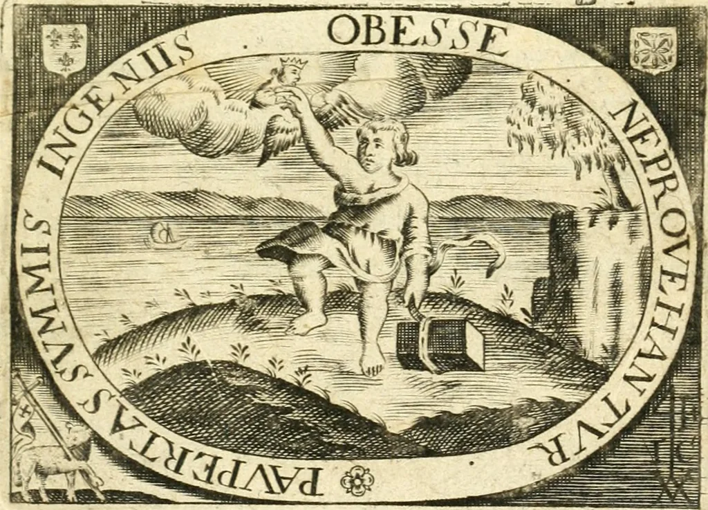 An illustration from Traicte du feu et du sel; excellent et rare opuscule .., 1642, leaf 4