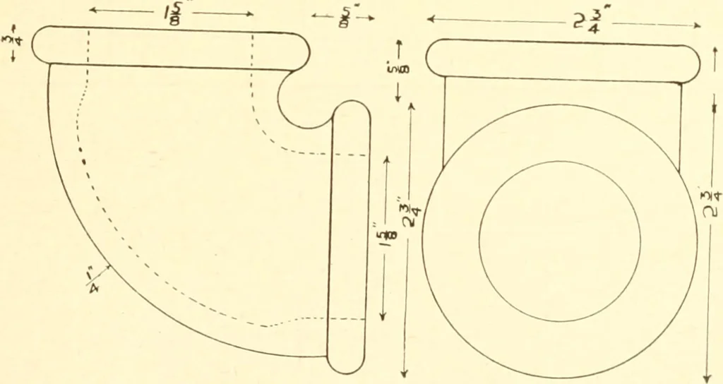 An illustration from Training in wood-work, designed for use in manual training and technical school; consisting of three parts: carpentry, wood-turning and pattern work, 1902, leaf 108