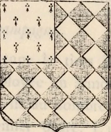 An illustration from Traité complet de la science du blason : à l'usage des bibliophiles, archéologues, amateurs d'objets d'art et de curiosité, numismates, archivistes, artistes, etc., 1880, leaf 124