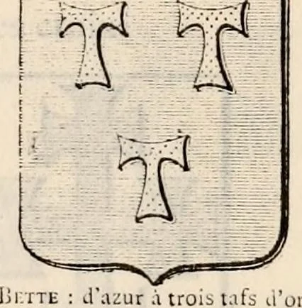 An illustration from Traité complet de la science du blason : à l'usage des bibliophiles, archéologues, amateurs d'objets d'art et de curiosité, numismates, archivistes, artistes, etc., 1880, leaf 158