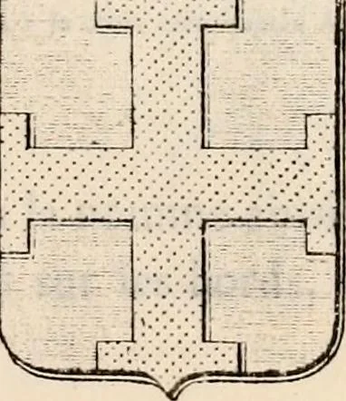An illustration from Traité complet de la science du blason : à l'usage des bibliophiles, archéologues, amateurs d'objets d'art et de curiosité, numismates, archivistes, artistes, etc., 1880, leaf 158