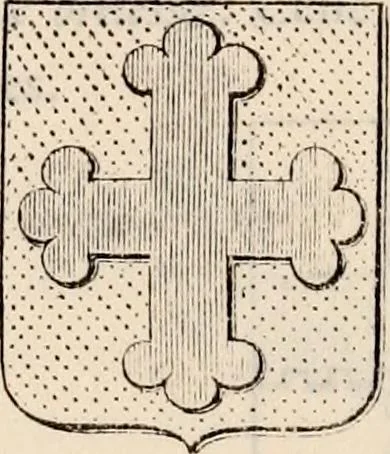 An illustration from Traité complet de la science du blason : à l'usage des bibliophiles, archéologues, amateurs d'objets d'art et de curiosité, numismates, archivistes, artistes, etc., 1880, leaf 168