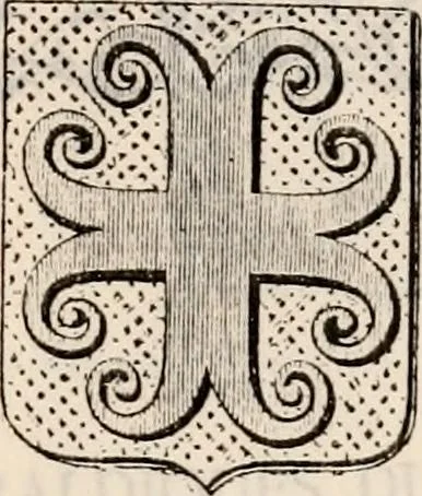 An illustration from Traité complet de la science du blason : à l'usage des bibliophiles, archéologues, amateurs d'objets d'art et de curiosité, numismates, archivistes, artistes, etc., 1880, leaf 172