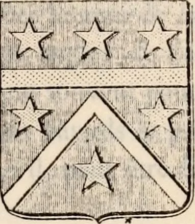 An illustration from Traité complet de la science du blason : à l'usage des bibliophiles, archéologues, amateurs d'objets d'art et de curiosité, numismates, archivistes, artistes, etc., 1880, leaf 184
