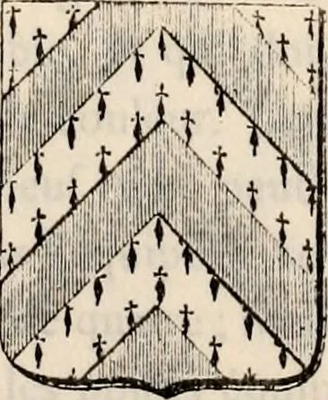 An illustration from Traité complet de la science du blason : à l'usage des bibliophiles, archéologues, amateurs d'objets d'art et de curiosité, numismates, archivistes, artistes, etc., 1880, leaf 196