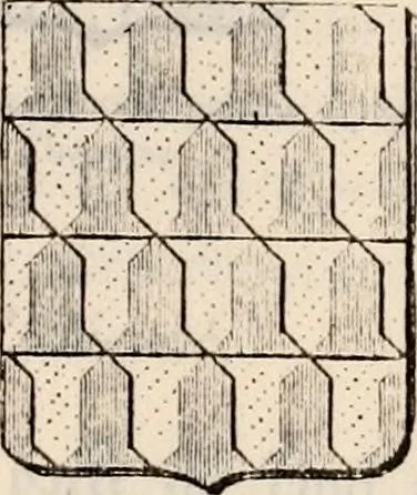 An illustration from Traité complet de la science du blason : à l'usage des bibliophiles, archéologues, amateurs d'objets d'art et de curiosité, numismates, archivistes, artistes, etc., 1880, leaf 198