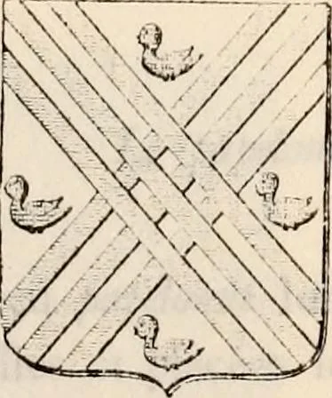 An illustration from Traité complet de la science du blason : à l'usage des bibliophiles, archéologues, amateurs d'objets d'art et de curiosité, numismates, archivistes, artistes, etc., 1880, leaf 204