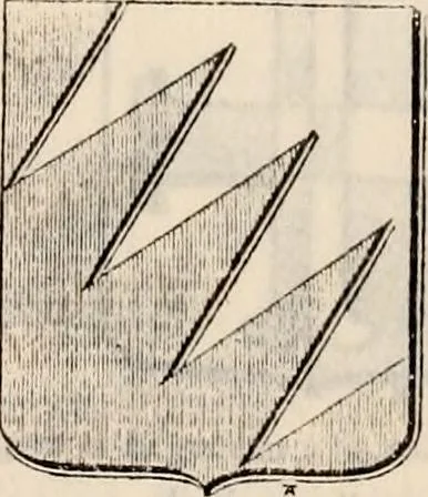 An illustration from Traité complet de la science du blason : à l'usage des bibliophiles, archéologues, amateurs d'objets d'art et de curiosité, numismates, archivistes, artistes, etc., 1880, leaf 216