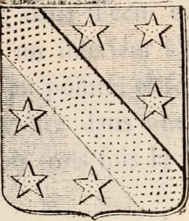 An illustration from Traité complet de la science du blason : à l'usage des bibliophiles, archéologues, amateurs d'objets d'art et de curiosité, numismates, archivistes, artistes, etc., 1880, leaf 226