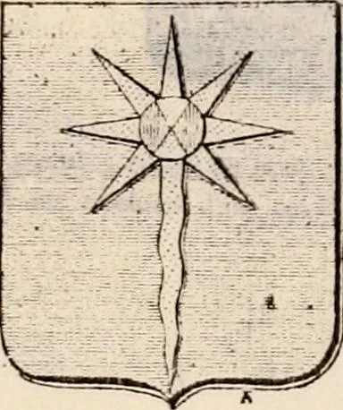 An illustration from Traité complet de la science du blason : à l'usage des bibliophiles, archéologues, amateurs d'objets d'art et de curiosité, numismates, archivistes, artistes, etc., 1880, leaf 228