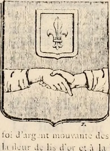 An illustration from Traité complet de la science du blason : à l'usage des bibliophiles, archéologues, amateurs d'objets d'art et de curiosité, numismates, archivistes, artistes, etc., 1880, leaf 234