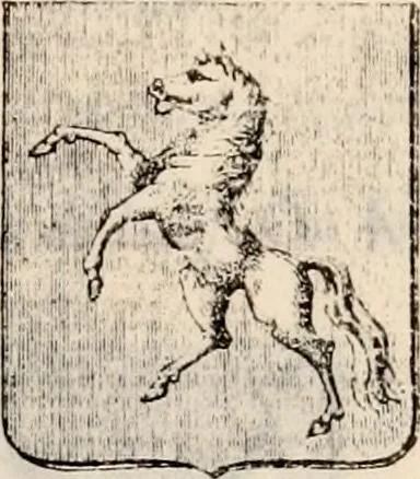 An illustration from Traité complet de la science du blason : à l'usage des bibliophiles, archéologues, amateurs d'objets d'art et de curiosité, numismates, archivistes, artistes, etc., 1880, leaf 246