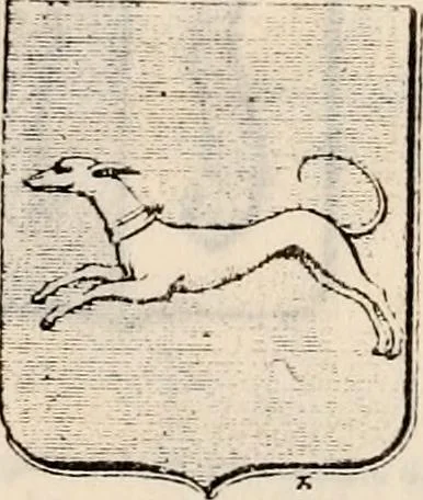 An illustration from Traité complet de la science du blason : à l'usage des bibliophiles, archéologues, amateurs d'objets d'art et de curiosité, numismates, archivistes, artistes, etc., 1880, leaf 250