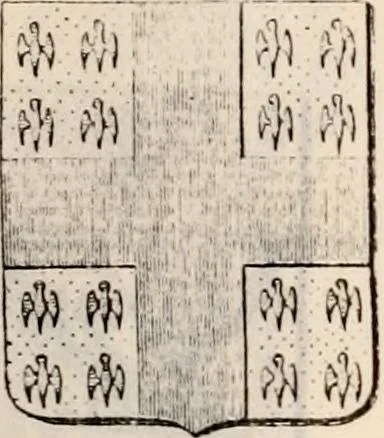 An illustration from Traité complet de la science du blason : à l'usage des bibliophiles, archéologues, amateurs d'objets d'art et de curiosité, numismates, archivistes, artistes, etc., 1880, leaf 266