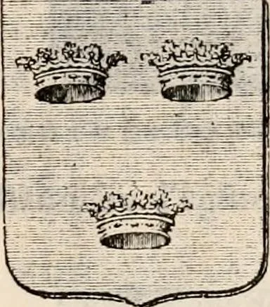 An illustration from Traité complet de la science du blason : à l'usage des bibliophiles, archéologues, amateurs d'objets d'art et de curiosité, numismates, archivistes, artistes, etc., 1880, leaf 302