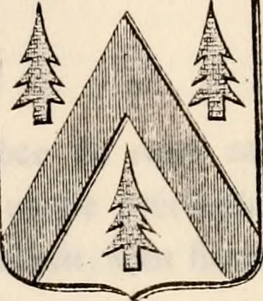 An illustration from Traité complet de la science du blason : à l'usage des bibliophiles, archéologues, amateurs d'objets d'art et de curiosité, numismates, archivistes, artistes, etc., 1880, leaf 320