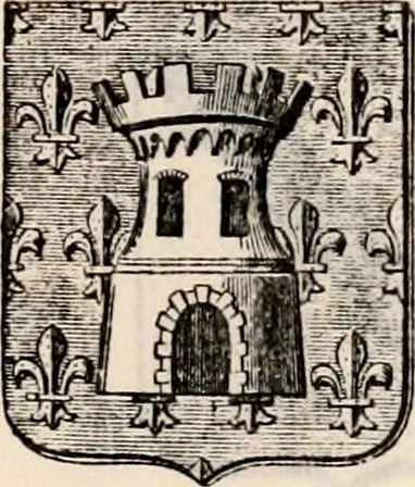 An illustration from Traité complet de la science du blason : à l'usage des bibliophiles, archéologues, amateurs d'objets d'art et de curiosité, numismates, archivistes, artistes, etc., 1880, leaf 326