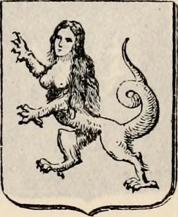 An illustration from Traité complet de la science du blason : à l'usage des bibliophiles, archéologues, amateurs d'objets d'art et de curiosité, numismates, archivistes, artistes, etc., 1880, leaf 334