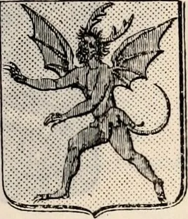 An illustration from Traité complet de la science du blason : à l'usage des bibliophiles, archéologues, amateurs d'objets d'art et de curiosité, numismates, archivistes, artistes, etc., 1880, leaf 336
