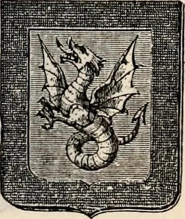 An illustration from Traité complet de la science du blason : à l'usage des bibliophiles, archéologues, amateurs d'objets d'art et de curiosité, numismates, archivistes, artistes, etc., 1880, leaf 336