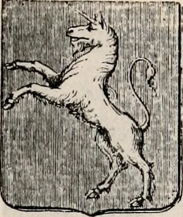 An illustration from Traité complet de la science du blason : à l'usage des bibliophiles, archéologues, amateurs d'objets d'art et de curiosité, numismates, archivistes, artistes, etc., 1880, leaf 342