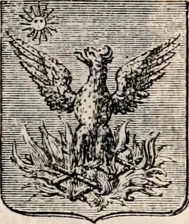 An illustration from Traité complet de la science du blason : à l'usage des bibliophiles, archéologues, amateurs d'objets d'art et de curiosité, numismates, archivistes, artistes, etc., 1880, leaf 344