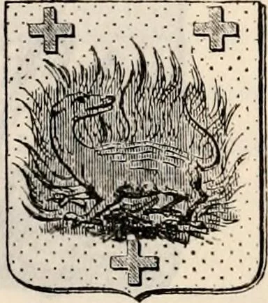 An illustration from Traité complet de la science du blason : à l'usage des bibliophiles, archéologues, amateurs d'objets d'art et de curiosité, numismates, archivistes, artistes, etc., 1880, leaf 344