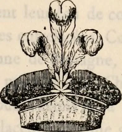 An illustration from Traité complet de la science du blason : à l'usage des bibliophiles, archéologues, amateurs d'objets d'art et de curiosité, numismates, archivistes, artistes, etc., 1880, leaf 390