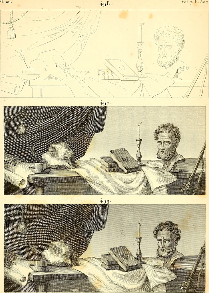 An illustration from Traité complet de la peinture, 1829, leaf 212