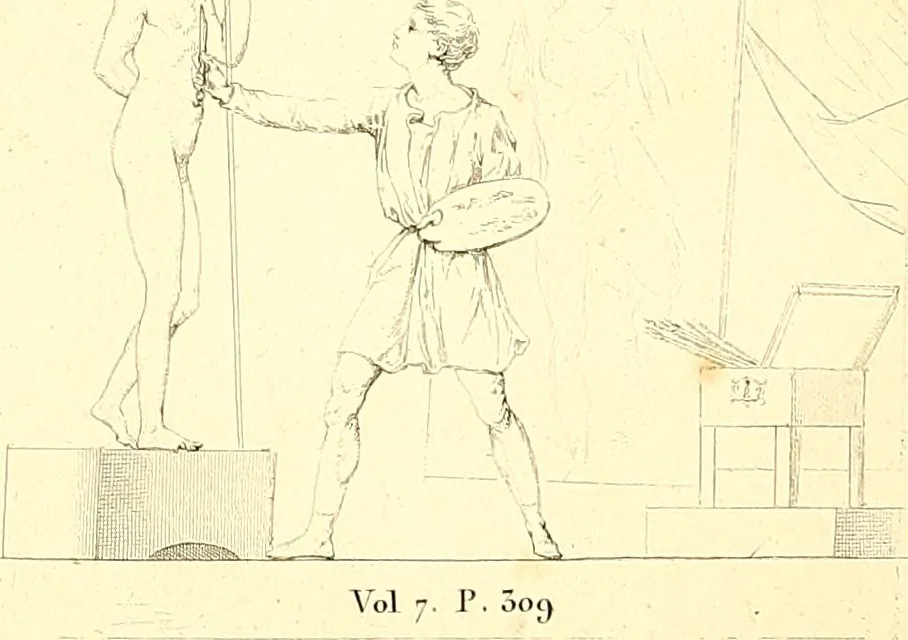 An illustration from Traité complet de la peinture, 1829, leaf 214