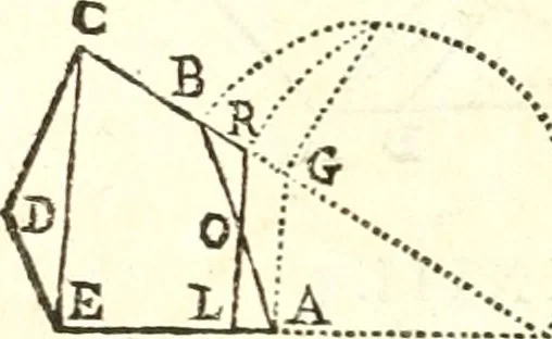 An illustration from Traité de geometrie, 1690, leaf 117