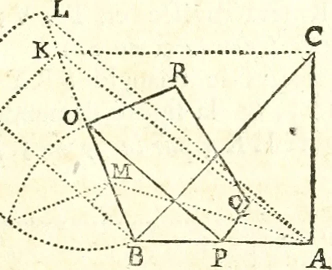An illustration from Traité de geometrie, 1690, leaf 122
