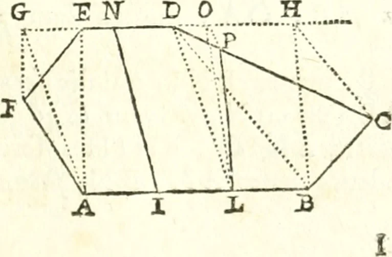 An illustration from Traité de geometrie, 1690, leaf 144