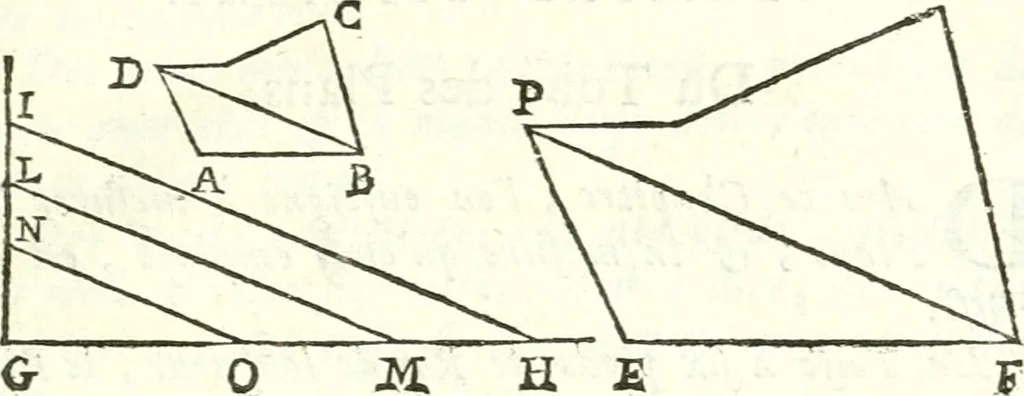 An illustration from Traité de geometrie, 1690, leaf 164