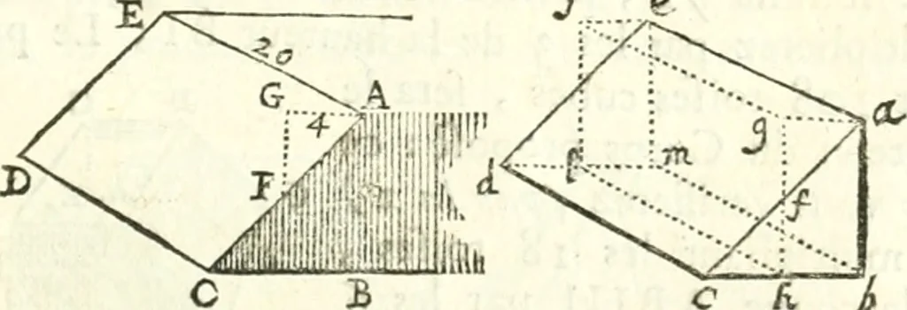 An illustration from Traité de geometrie, 1690, leaf 210