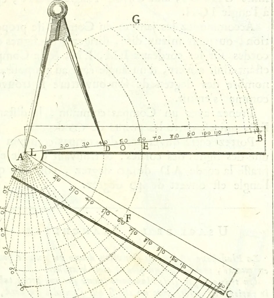 An illustration from Traité de geometrie, 1690, leaf 244
