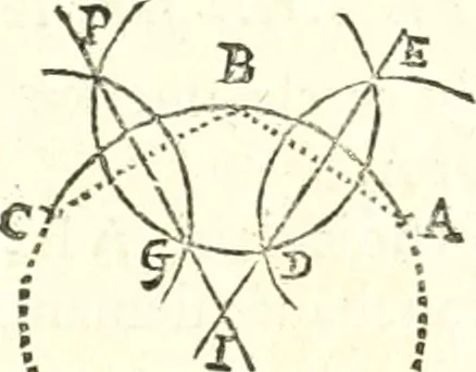 An illustration from Traité de geometrie, 1690, leaf 78