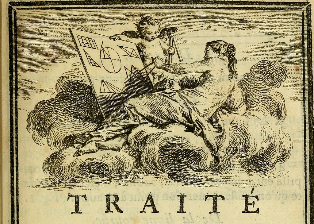An illustration from Traité de géométrie theorique et pratique : a l'usage des artistes, 1764, leaf 22
