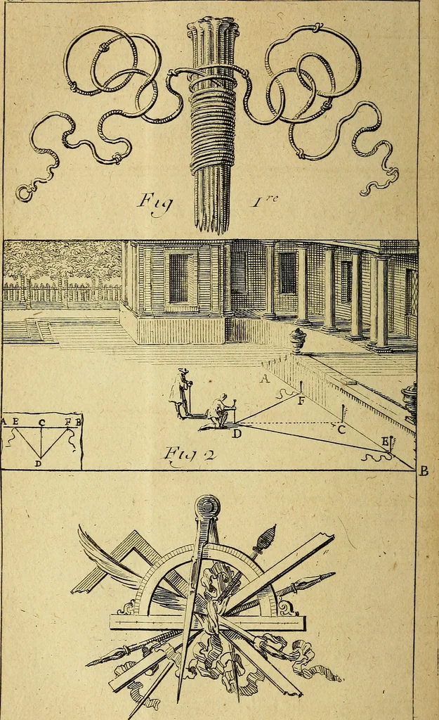 An illustration from Traité de géométrie theorique et pratique : a l'usage des artistes, 1764, leaf 299