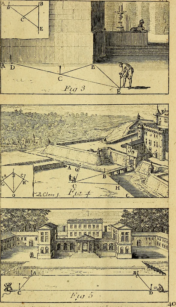 An illustration from Traité de géométrie theorique et pratique : a l'usage des artistes, 1764, leaf 302