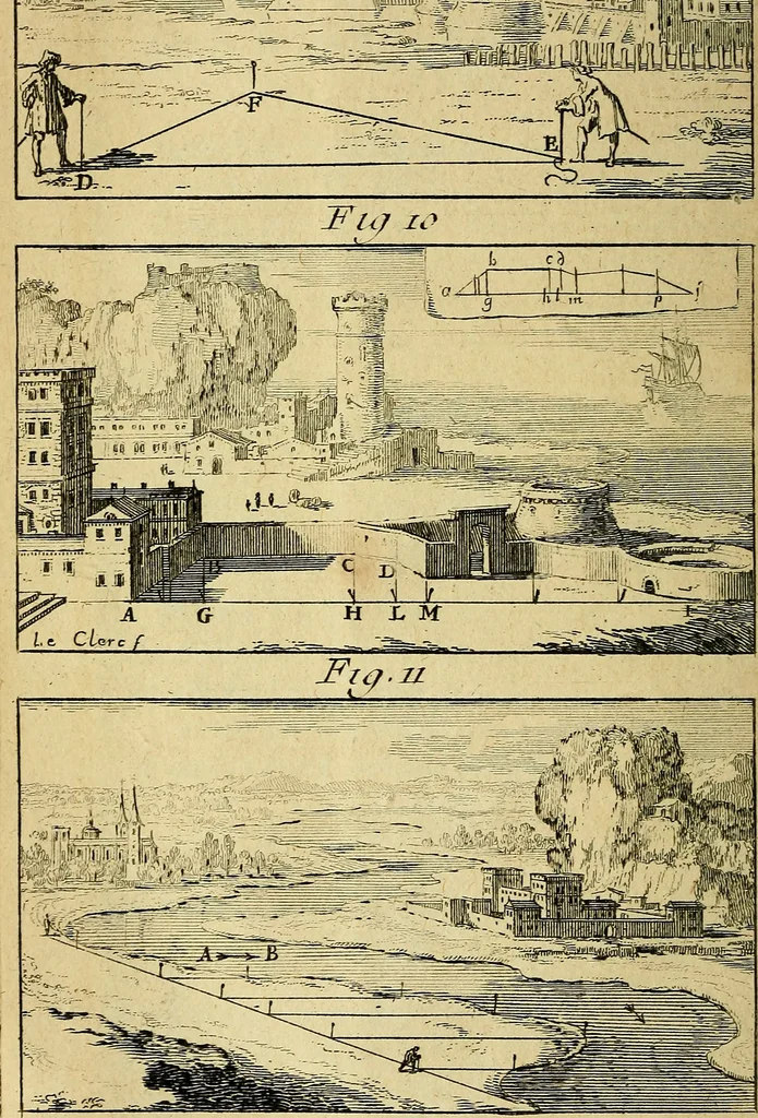 An illustration from Traité de géométrie theorique et pratique : a l'usage des artistes, 1764, leaf 307