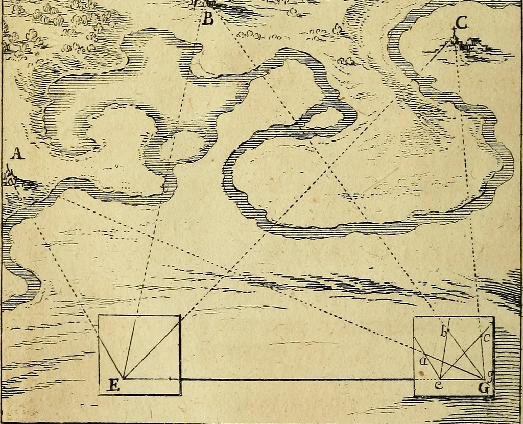 An illustration from Traité de géométrie theorique et pratique : a l'usage des artistes, 1764, leaf 323