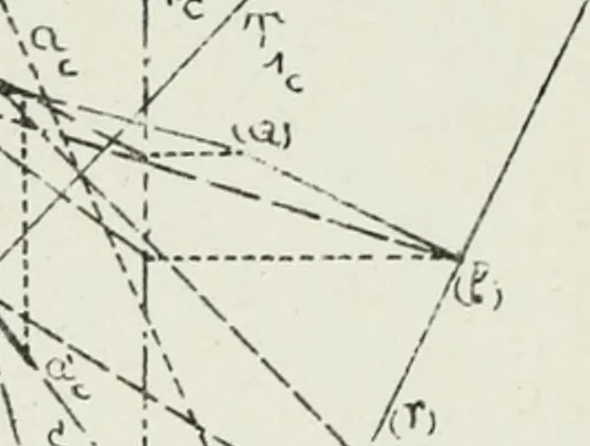 An illustration from Traité de géométrie descriptive, 1880, leaf 290